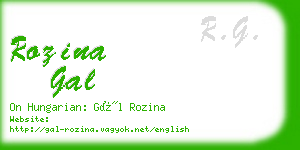 rozina gal business card